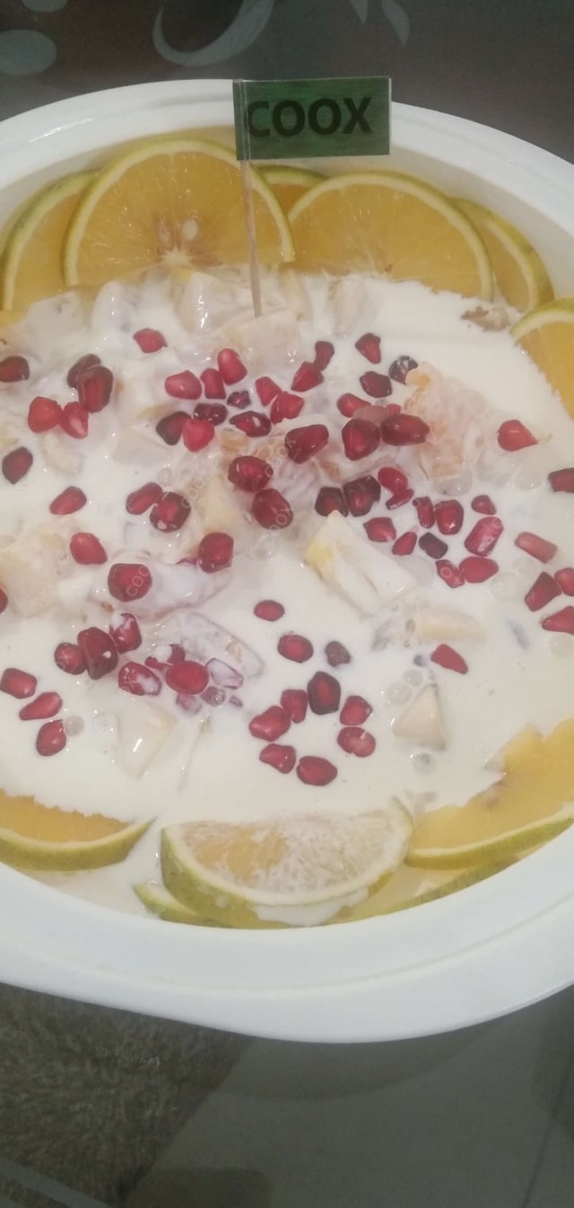 Tasty Fruit Cream cooked by COOX chefs cooks during occasions parties events at home