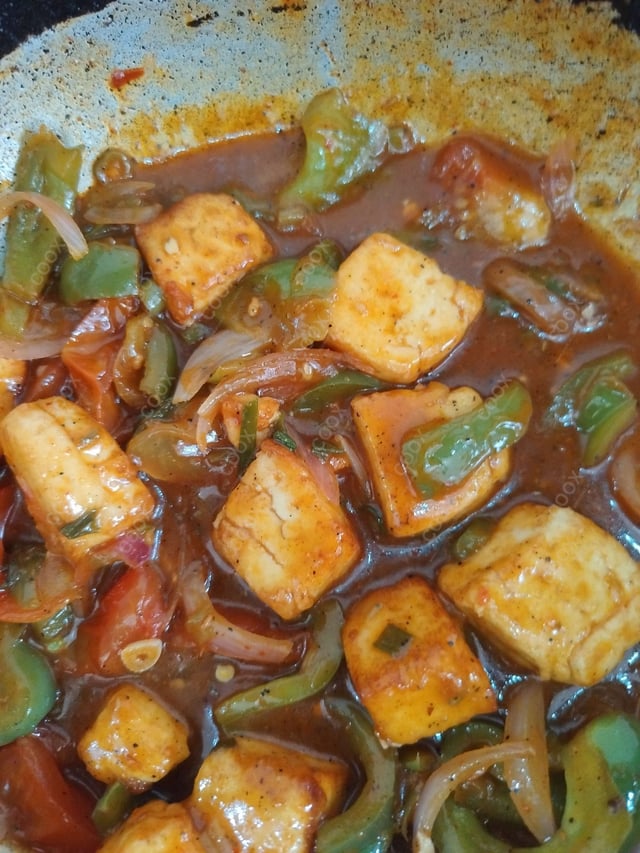 Delicious Chilli Paneer (Gravy) prepared by COOX