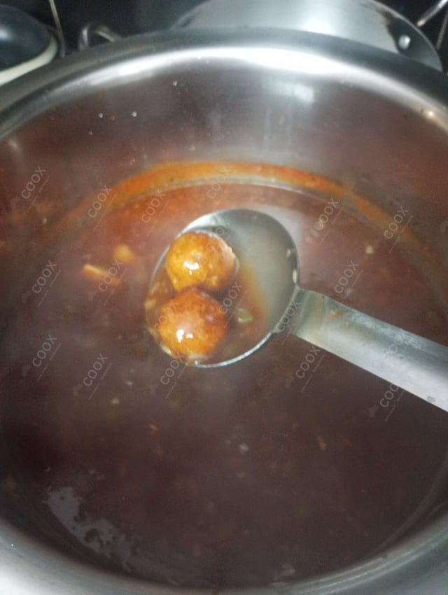 Delicious Veg Manchurian (Gravy) prepared by COOX