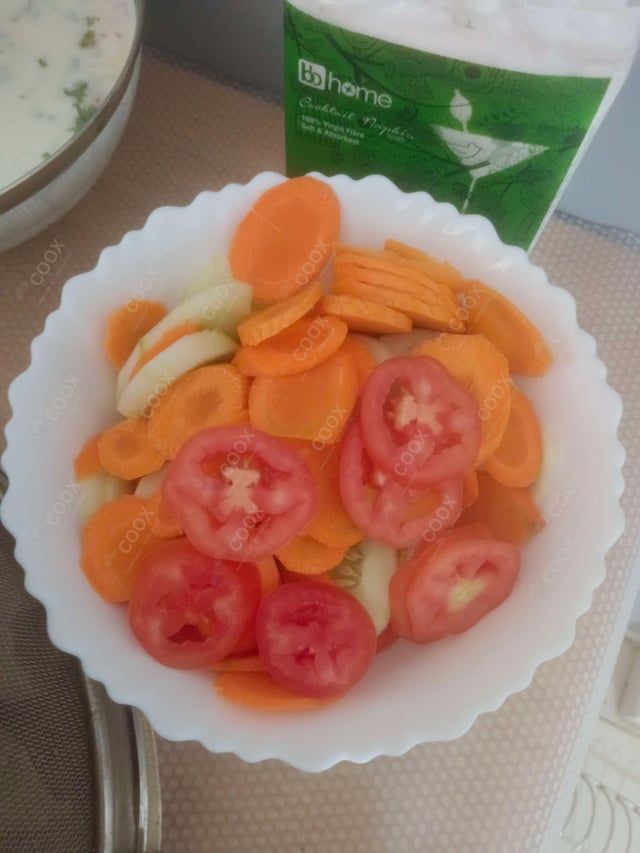 Delicious Salad, Papad prepared by COOX