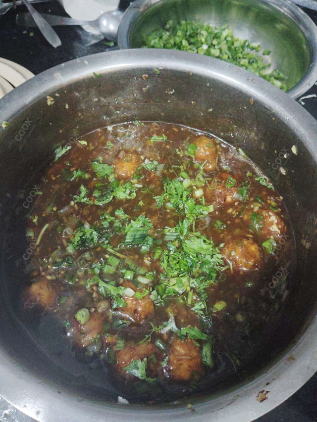 Delicious Veg Manchurian (Gravy) prepared by COOX
