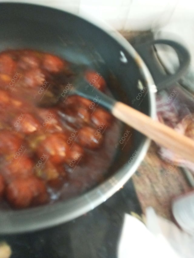 Delicious Veg Manchurian (Dry) prepared by COOX