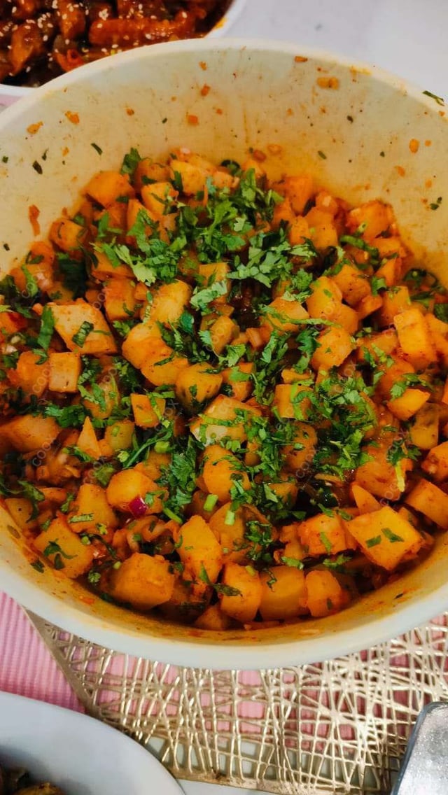 Tasty Shakarkandi Chaat cooked by COOX chefs cooks during occasions parties events at home