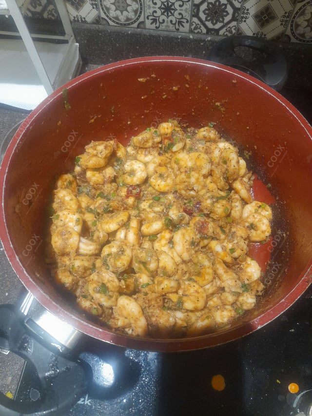 Tasty Prawns Salt and Pepper cooked by COOX chefs cooks during occasions parties events at home