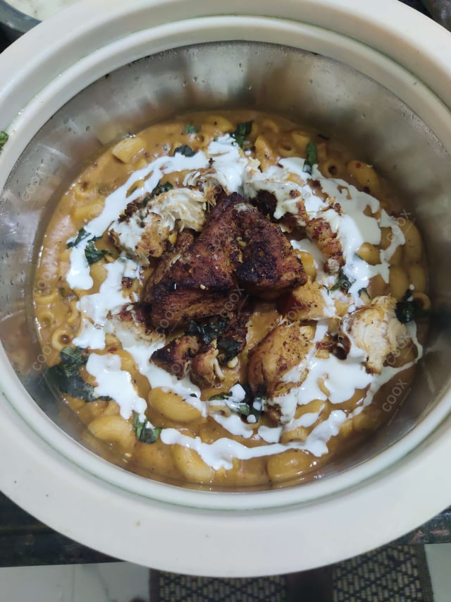 Tasty Chicken Pasta in Mix Sauce cooked by COOX chefs cooks during occasions parties events at home