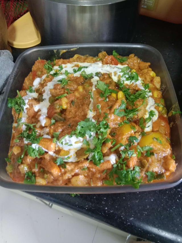 Delicious Veg Jalfrezi prepared by COOX