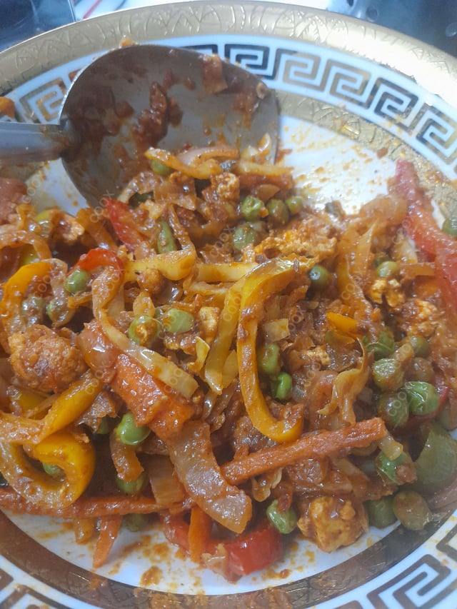 Delicious Veg Jalfrezi prepared by COOX