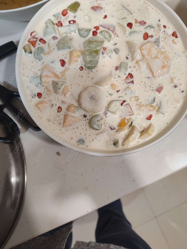 Delicious Fruit Cream prepared by COOX