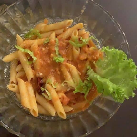Delicious Veg Pasta in Red Sauce prepared by COOX