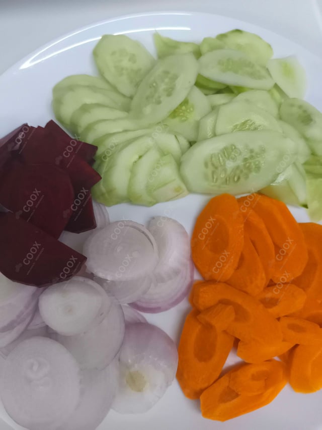 Delicious Salad, Papad prepared by COOX