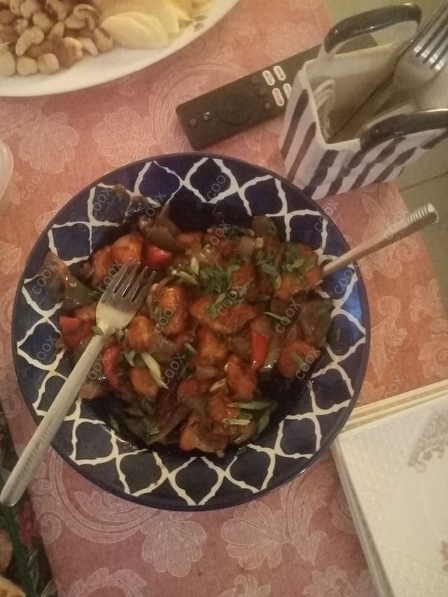 Delicious Chilli Paneer (Dry) prepared by COOX