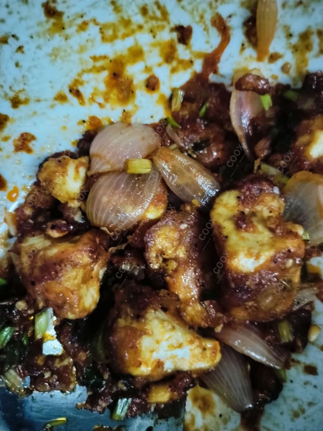 Delicious Chilli Paneer (Dry) prepared by COOX