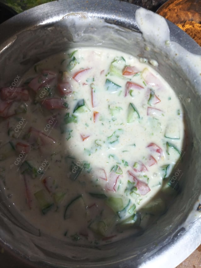 Delicious Mix Veg Raita prepared by COOX