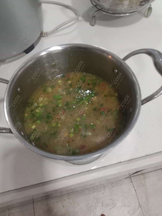 Tasty Chicken Sweet Corn Soup cooked by COOX chefs cooks during occasions parties events at home