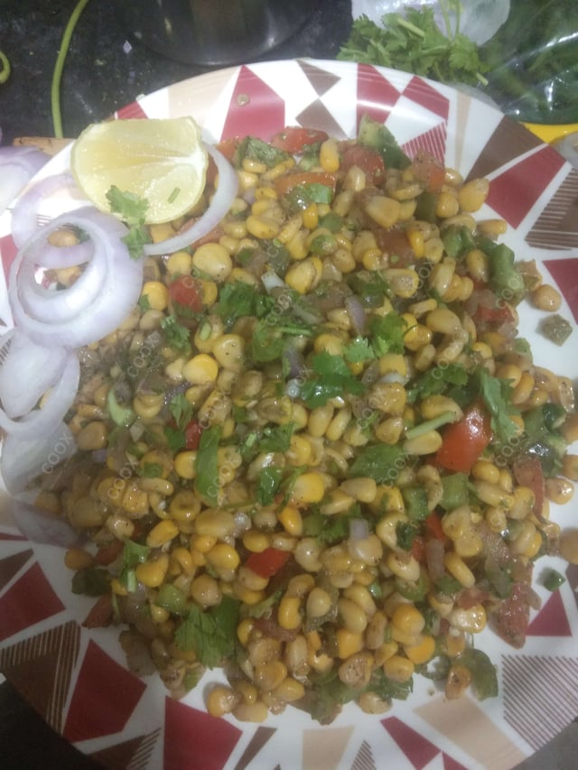 Tasty Corn Chaat cooked by COOX chefs cooks during occasions parties events at home