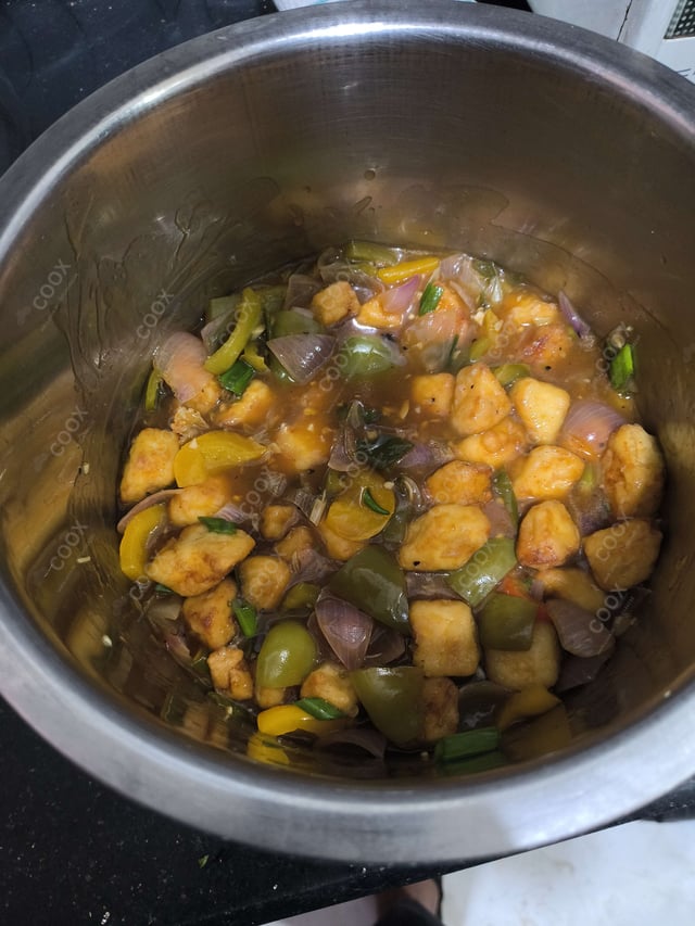 Delicious Chilli Paneer (Gravy) prepared by COOX
