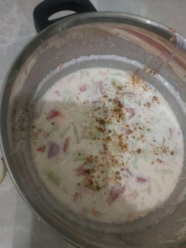 Delicious Mix Veg Raita prepared by COOX