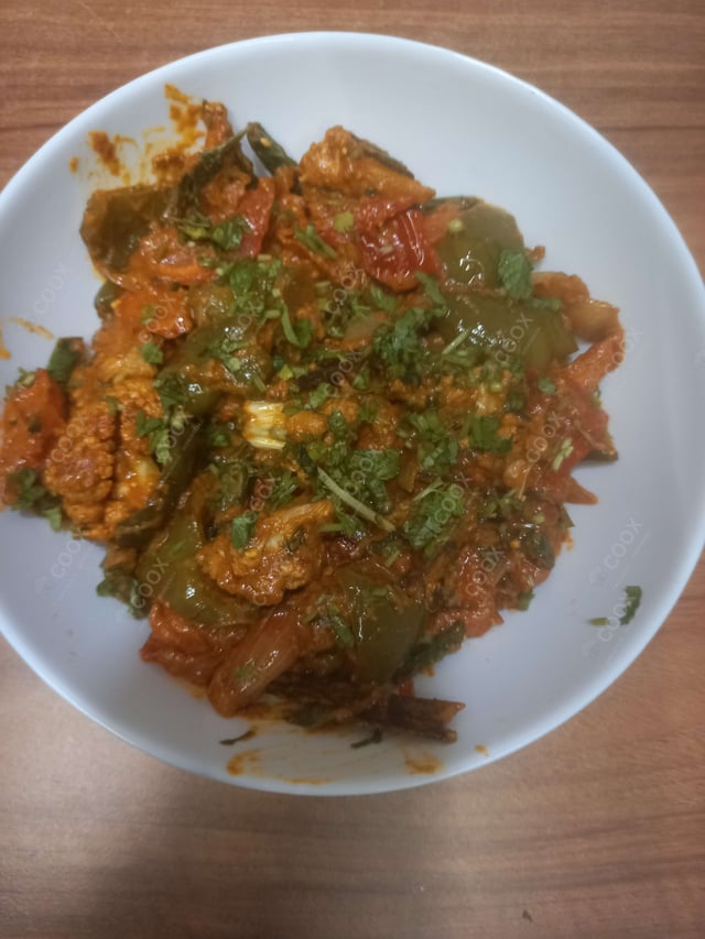 Delicious Veg Jalfrezi prepared by COOX