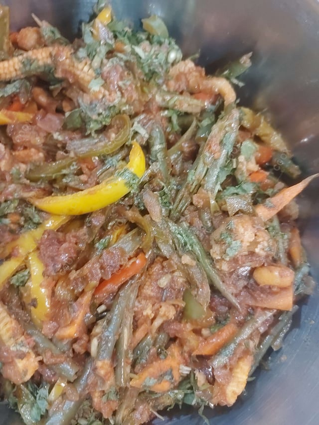 Delicious Veg Jalfrezi prepared by COOX