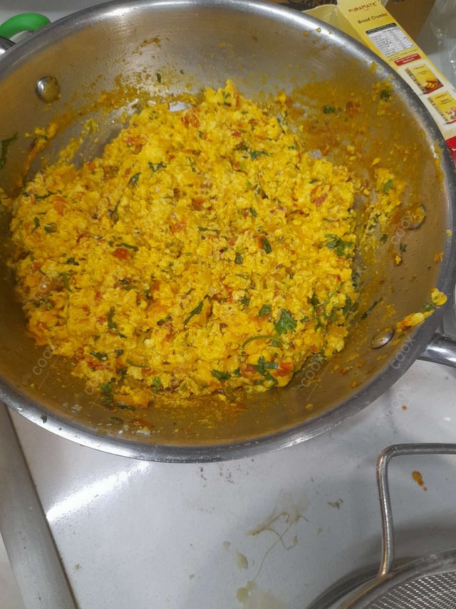 Tasty Paneer Bhurji cooked by COOX chefs cooks during occasions parties events at home