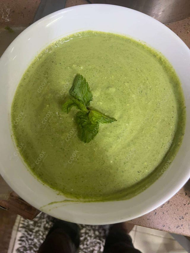 Delicious Green Chutney prepared by COOX