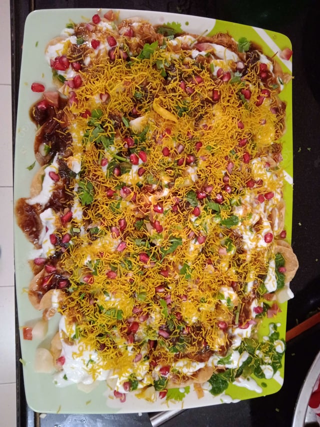 Delicious Papdi Chaat prepared by COOX