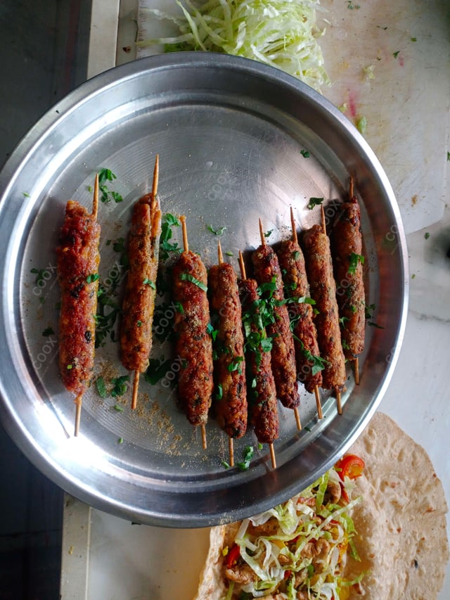 Delicious Chicken Seekh Kebab prepared by COOX