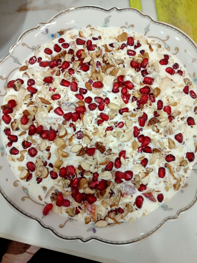 Delicious Fruit Cream prepared by COOX