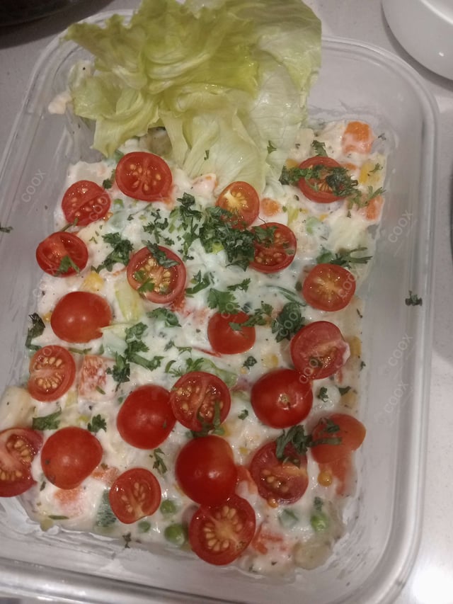 Tasty Russian Salad cooked by COOX chefs cooks during occasions parties events at home