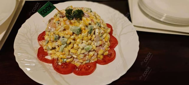 Tasty American Corn Salad cooked by COOX chefs cooks during occasions parties events at home