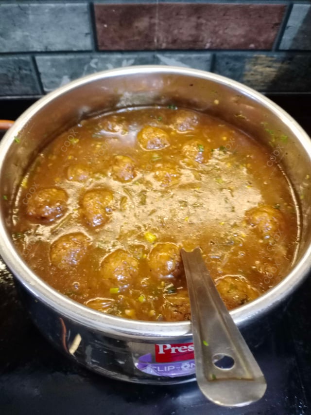 Delicious Veg Manchurian (Gravy) prepared by COOX