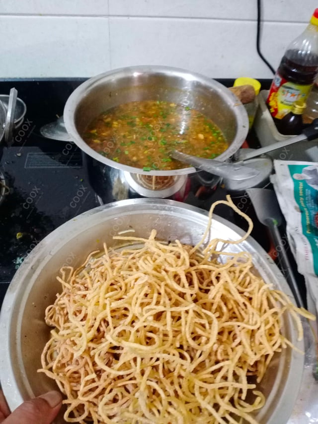 Delicious Vegetable Manchow Soup prepared by COOX