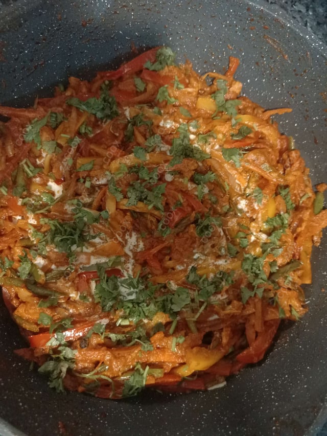 Delicious Veg Jalfrezi prepared by COOX