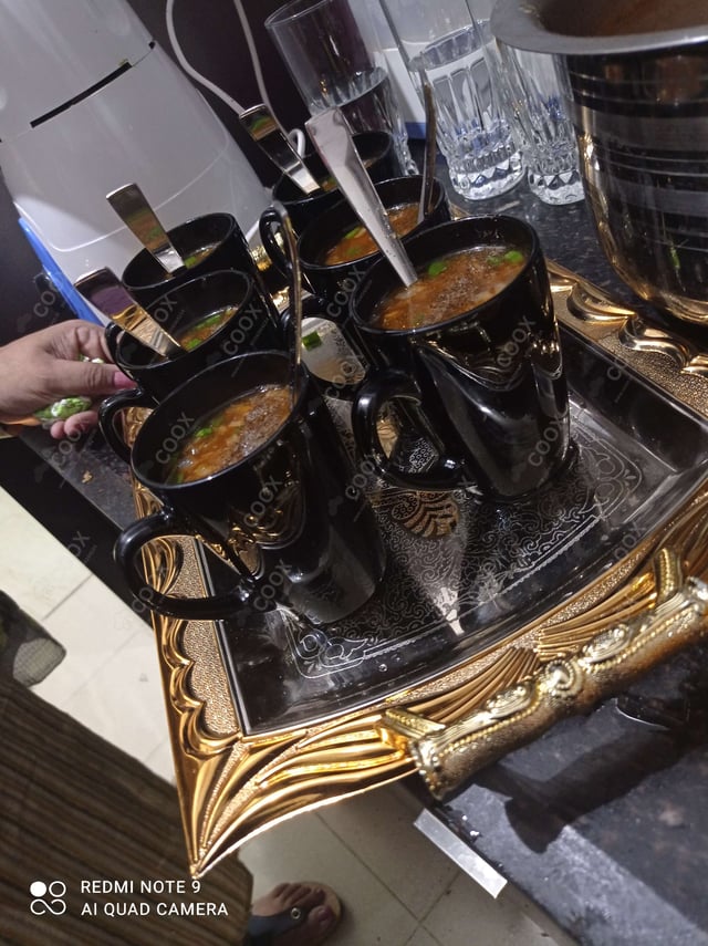 Tasty Chicken Hot & Sour Soup cooked by COOX chefs cooks during occasions parties events at home