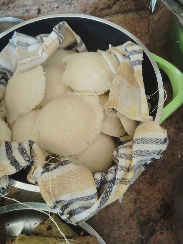 Tasty Rava Idli cooked by COOX chefs cooks during occasions parties events at home