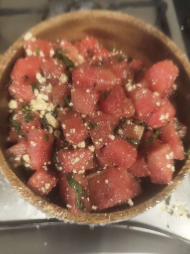 Tasty Watermelon Feta Salad cooked by COOX chefs cooks during occasions parties events at home