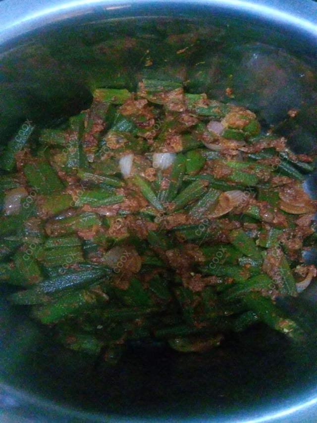 Delicious Bhindi do Pyaza prepared by COOX