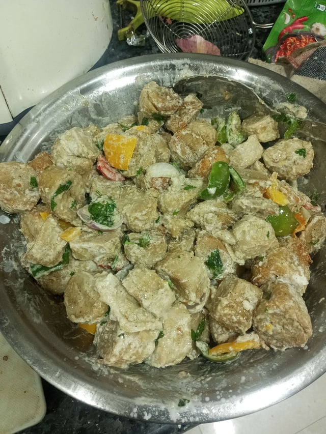 Delicious Malai Soya Chaap (Dry) prepared by COOX