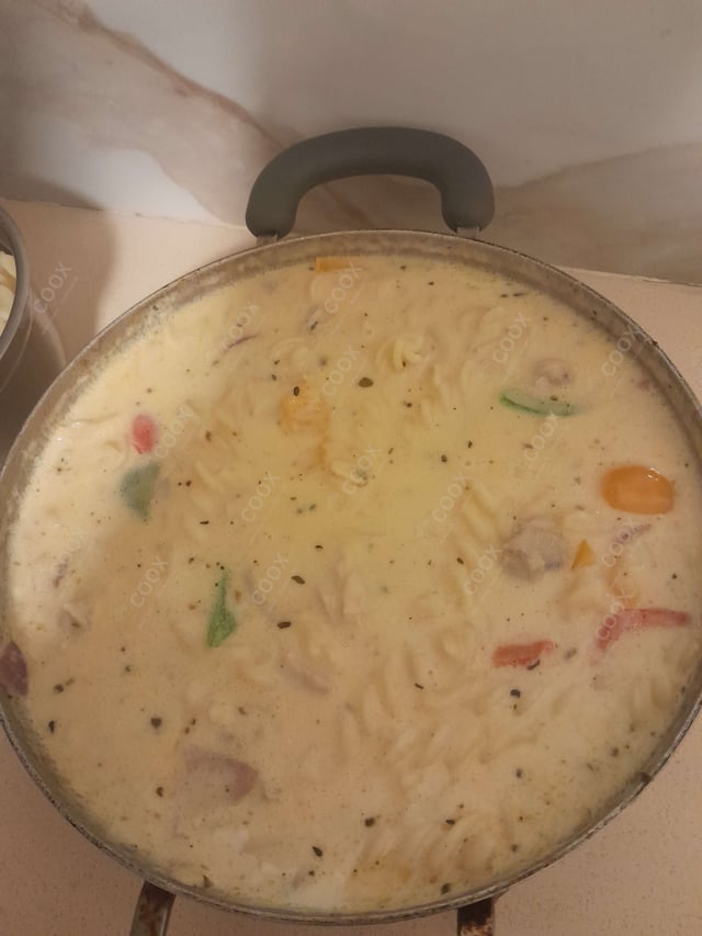 Tasty Bacon Pasta cooked by COOX chefs cooks during occasions parties events at home