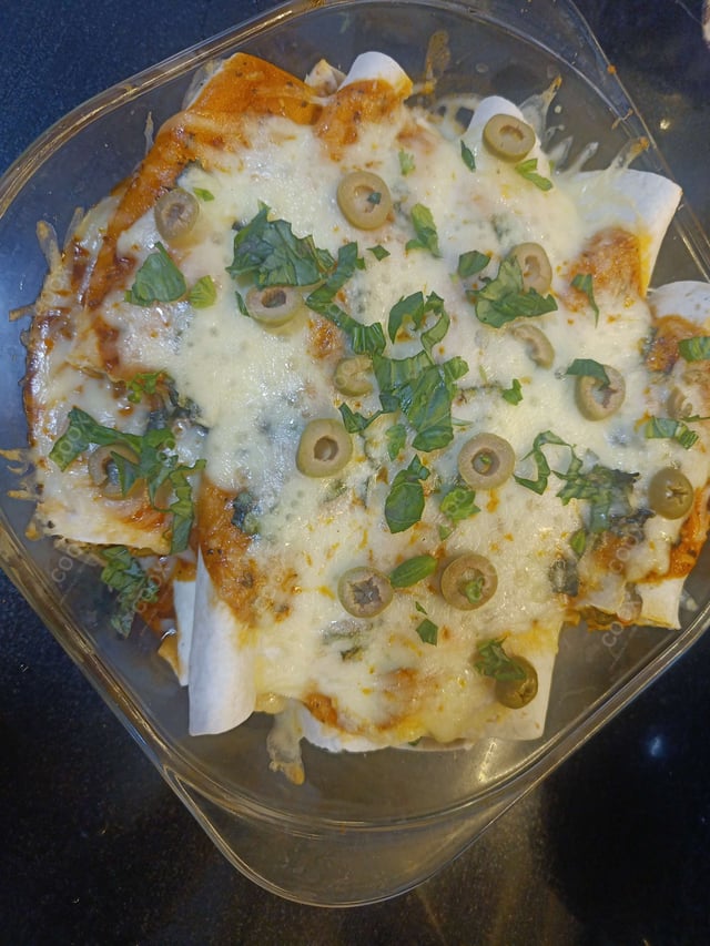 Tasty Enchiladas cooked by COOX chefs cooks during occasions parties events at home
