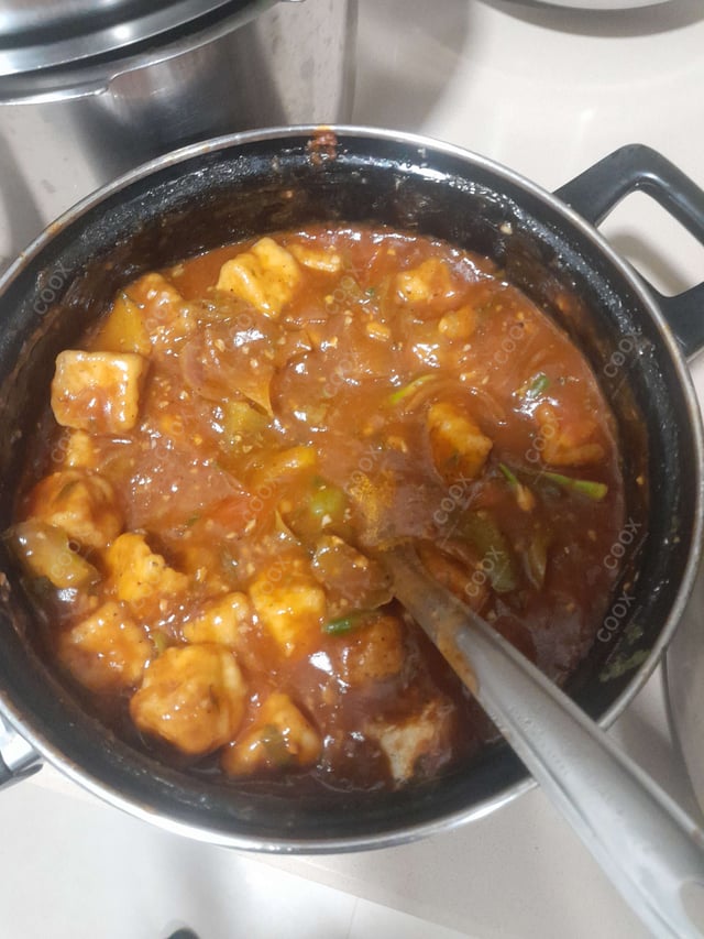 Delicious Chilli Paneer (Gravy) prepared by COOX