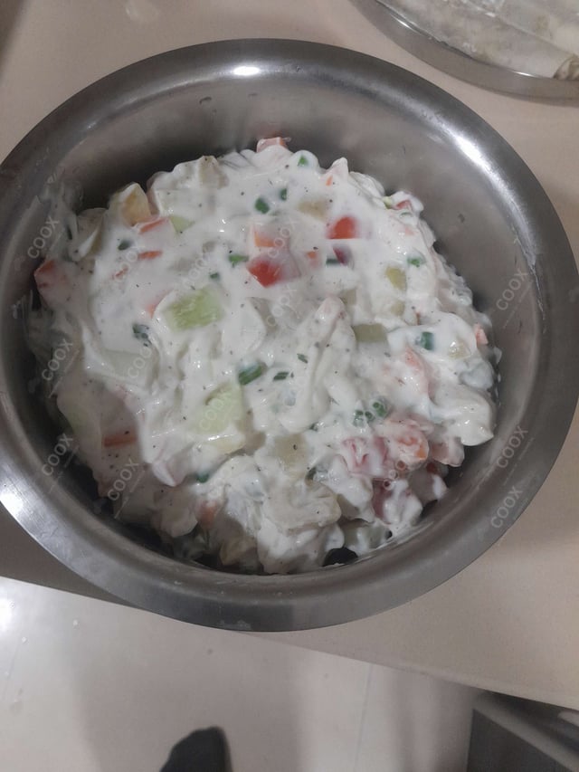 Tasty Russian Salad cooked by COOX chefs cooks during occasions parties events at home