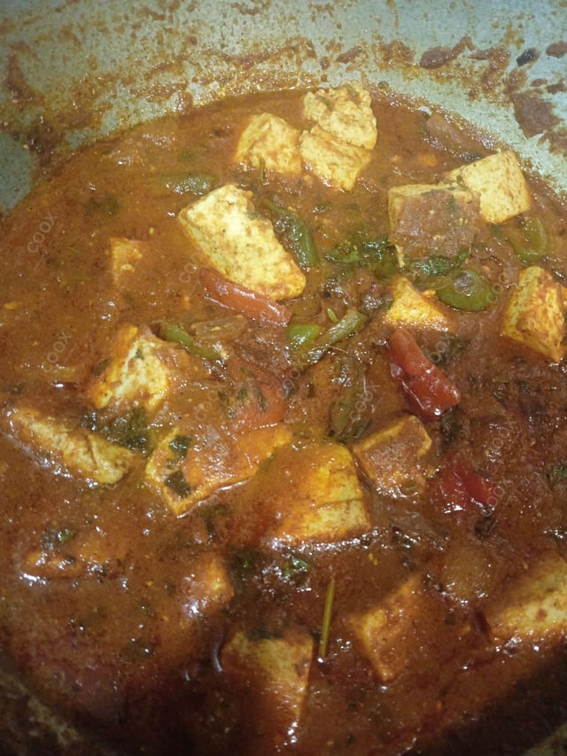 Delicious Kadhai Paneer prepared by COOX