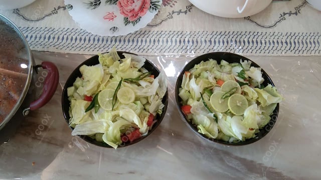 Tasty Garden Fresh Salad cooked by COOX chefs cooks during occasions parties events at home