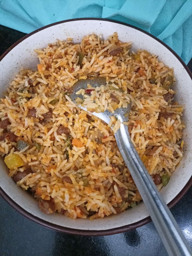 Tasty Mexican Rice cooked by COOX chefs cooks during occasions parties events at home