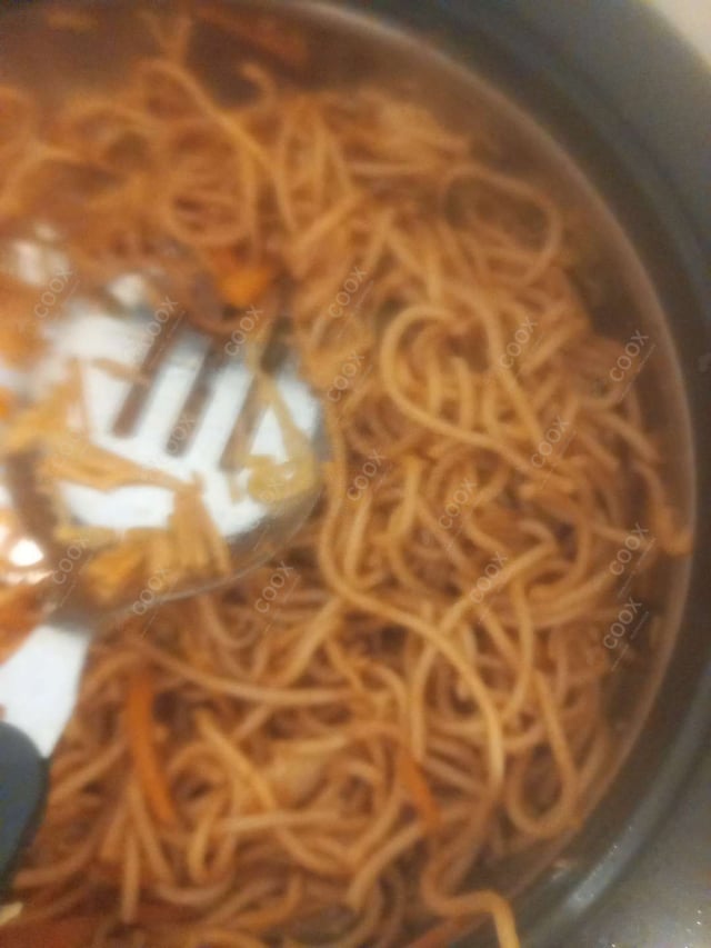 Delicious Veg Hakka Noodles prepared by COOX