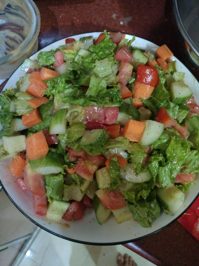 Tasty Garden Fresh Salad cooked by COOX chefs cooks during occasions parties events at home