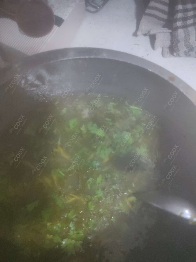 Delicious Lemon Coriander Soup prepared by COOX