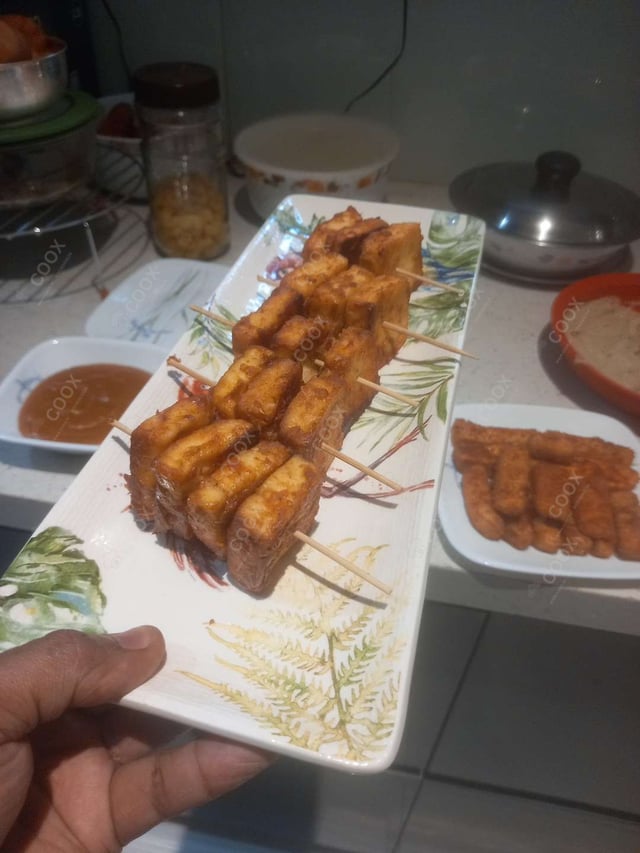 Delicious Thai Paneer Satay prepared by COOX