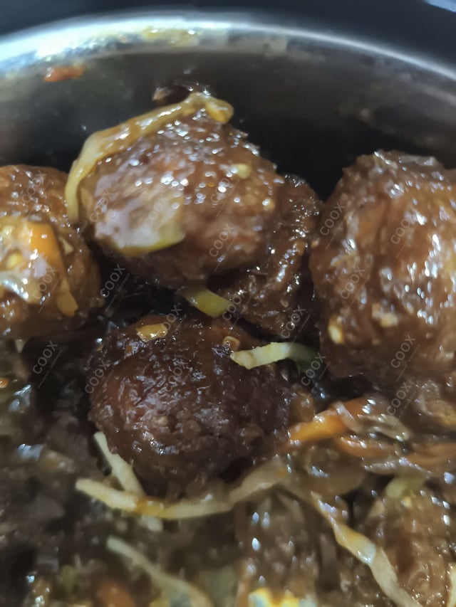 Delicious Veg Manchurian (Dry) prepared by COOX